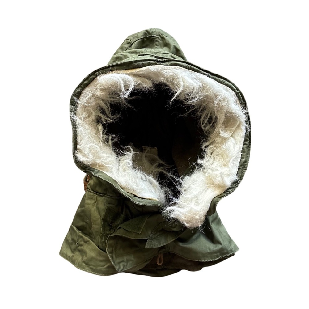 Vintage OG-107 Fur Ruff Hood Extreme Cold Weather Military